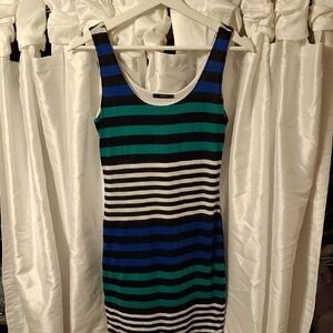 Soprano Striped Sleeveless Dress Small 💚💚💚💚